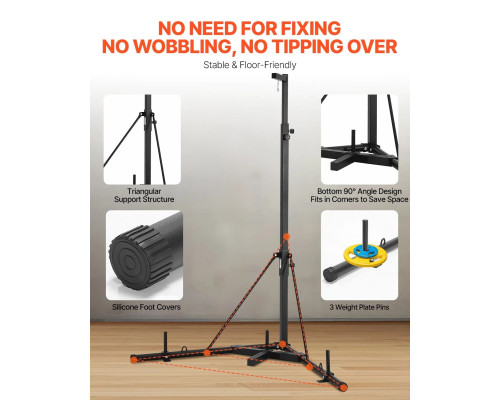 Стійка для боксерського мішка VEVOR, чорна