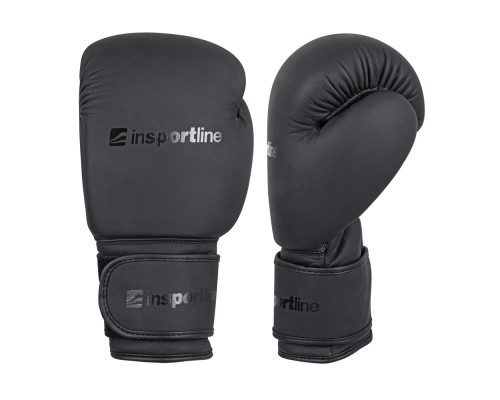 Рукавички боксерські inSPORTline Kuero розмір 12 унцій, чорний