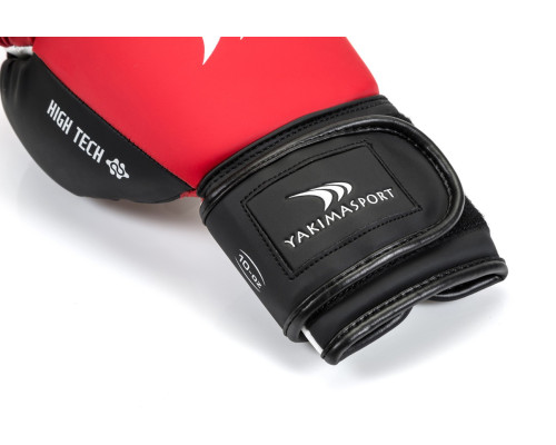 Рукавички боксерські Yakimasport HIGH TECH VIPER розмір 10 унцій, червоно-білі