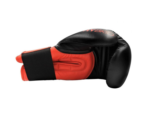 Рукавички боксерські ADIDAS Hybrid 100 розмір 12 унцій, чорно-червоні