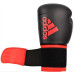Рукавички боксерські ADIDAS Hybrid 100 розмір 12 унцій, чорно-червоні
