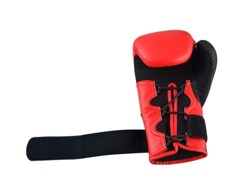 Рукавички боксерські ADIDAS Hybrid 250TG розмір 14 унцій, чорно-червоні