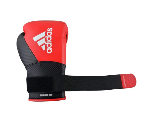 Рукавички боксерські ADIDAS Hybrid 250TG розмір 14 унцій, чорно-червоні