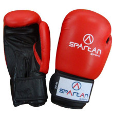 Рукавчики боксерські Spartan розмір 10 унцій, чорно-червоні