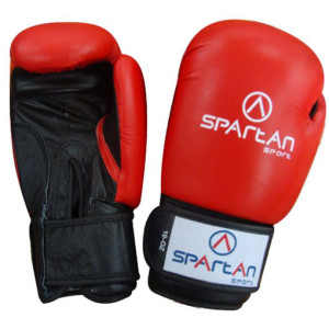 Рукавчики боксерські Spartan розмір 10 унцій, чорно-червоні