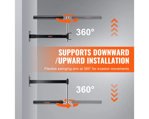 Боксерський гриф настінний VEVOR, чорний