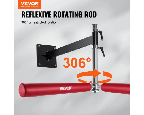 Настінний боксерський гриф VEVOR, чорно-червоний