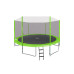 Батут SkyRamiz з зовнішньою сіткою 12 футів 366 см зелений