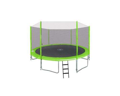 Батут SkyRamiz з зовнішньою сіткою 14 футів 427 см зелений