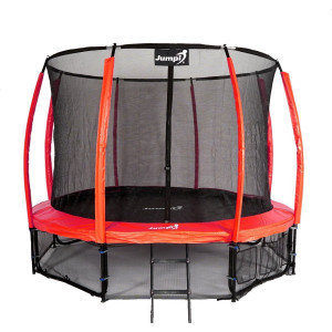 Батут Jumpi Maxy Comfort Plus з внутрішньою сіткою 10 футів 312 см червоний