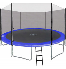 Батут SkyRamiz з зовнішньою сіткою 16 футів 487 см чорно-синій