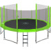 Батут SkyRamiz з зовнішньою сіткою 16 футів 487 см зелений
