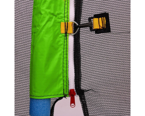 Батут SkyRamiz з зовнішньою сіткою 16 футів 487 см зелений