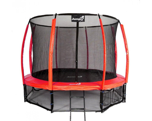 Батут Jumpi Maxy Comfort Plus з внутрішньою сіткою 12,5 футів 374 см червоний Батут Jumpi Maxy Comfort Plus з внутрішньою сіткою 12,5 футів 374 см червоний