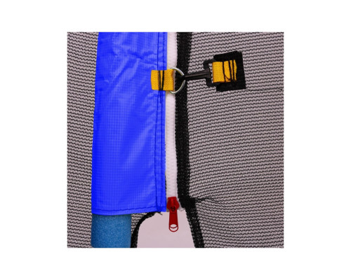 Батут SkyRamiz з зовнішньою сіткою 8 футів 244 см чорно-синій