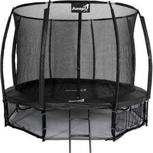 Батут Jumpi Maxy Comfort Plus з внутрішньою сіткою 12,5 футів 374 см чорний
