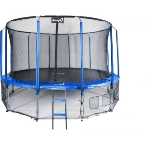 Батут Jumpi Maxy Comfort з внутрішньою сіткою 487 см синій