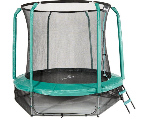 Батут Jumpi Maxy Comfort з внутрішньою сіткою 244 см зелений Батут Jumpi Maxy Comfort з внутрішньою сіткою 244 см зелений
