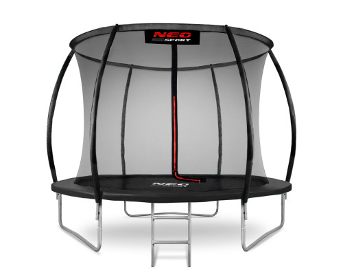Батут Neo-Sport з внутрішньою сіткою 8 футів 252 см чорний