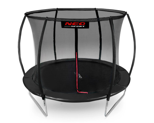 Батут Neo-Sport з внутрішньою сіткою 8 футів 252 см чорний