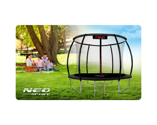 Батут Neo-Sport  з внутрішньою сіткою 10 футів 312 см чорний