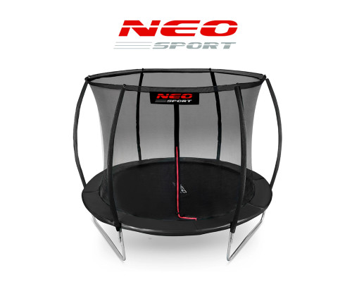 Батут Neo-Sport  з внутрішньою сіткою 10 футів 312 см чорний