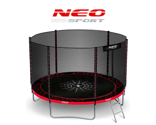 Батут Neo-Sport з зовнішньо сіткою 10 футів 312 см чорно-червоний Батут Neo-Sport з зовнішньо сіткою 10 футів 312 см чорно-червоний