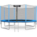 Батут Neo-Sport з зовнішньою сіткою 14,5 футів 435 см блакитний