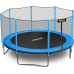 Батут Neo-Sport з зовнішньою сіткою 14,5 футів 435 см блакитний