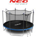 Батут Neo-Sport з внутрішньою сіткою 14 футів 435 см чорно-синій