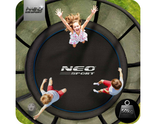 Батут Neo-Sport NS-06Z221 з зовнішньою сіткою 6 футів 183 см чорно-синій Батут Neo-Sport NS-06Z221 з зовнішньою сіткою 6 футів 183 см чорно-синій