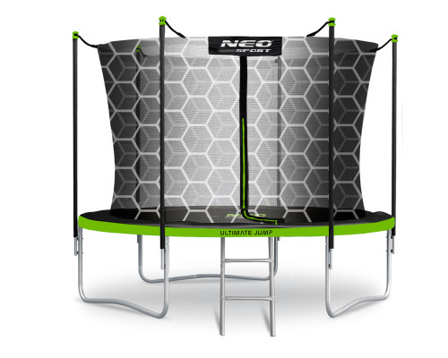 Батути Neo-Sport з внутрішньою сіткою 6 футів 183 см чорно-зелений Батути Neo-Sport з внутрішньою сіткою 6 футів 183 см чорно-зелений