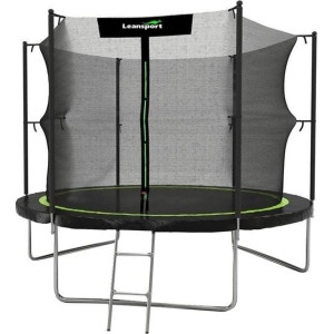 Батут Lean Sport Pro з внутрішньою сіткою 14 футів 426 см чорний