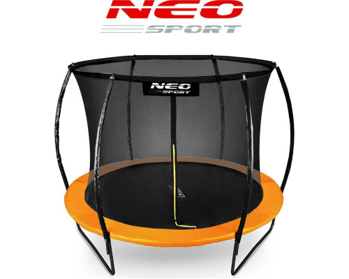 Батут Neo-Sport з внутрішньою сіткою 8,5 футів 252 см чорно-помаранчевий Батут Neo-Sport з внутрішньою сіткою 8,5 футів 252 см чорно-помаранчевий