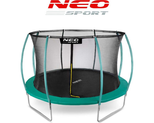 Батут Neo-Sport з внутрішньою сіткою 12,5 футів 374 см зелений Батут Neo-Sport з внутрішньою сіткою 12,5 футів 374 см зелений