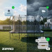 Батут Zipro Jump Pro Quadro з внутрішньою сіткою 8 х 12 футів 366 x 244 см чорний