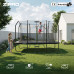 Батут Zipro Jump Pro Quadro з внутрішньою сіткою 8 х 12 футів 366 x 244 см чорний
