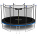 Батут Neo-Sport з внутрішньою сіткою 14 футів 435 см чорно-синій