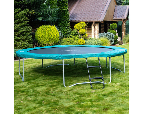 Батут inSPORTline Green без сітки 457 см зелений