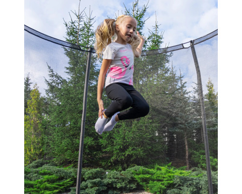 Батут THUNDER INSIDE ELITE з внутрішньою сіткою 16 футів 488 чорний