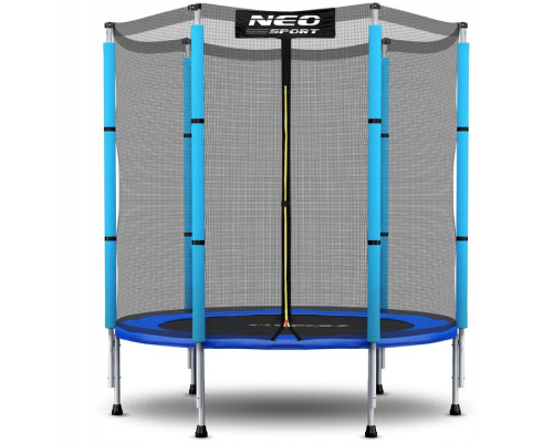 Батут Neo-Sport з зовнішньою сіткою 4,5 футів 140 см синій Батут Neo-Sport з зовнішньою сіткою 4,5 футів 140 см синій