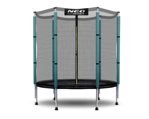 Батут Neo-Sport з зовнішньою сіткою 4,5 футів 140 см зелений