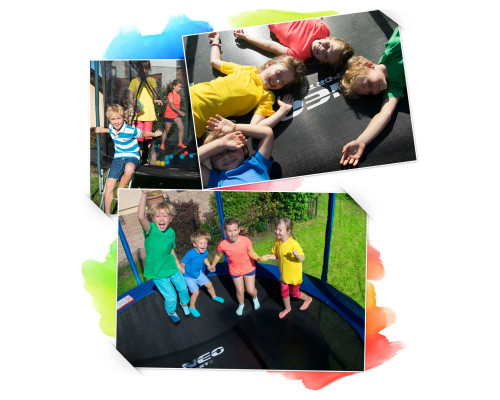 Батут Neo-Sport з зовнішньою сіткою 4,5 футів 140 см зелений