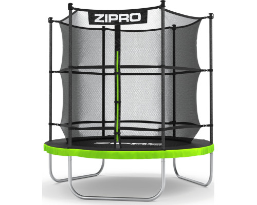 Батут Zipro Jump Pro з внутрішньою сіткою 6 футів 183 см чорно-зелений Батут Zipro Jump Pro з внутрішньою сіткою 6 футів 183 см чорно-зелений