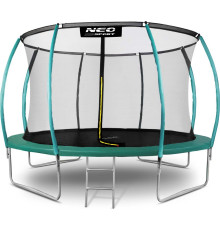 Батут Neo-Sport з внутрішньою сіткою 14,5 футів 435 см зелений