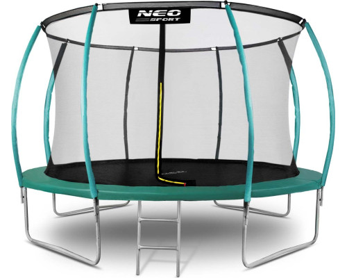 Батут Neo-Sport з внутрішньою сіткою 14,5 футів 435 см зелений