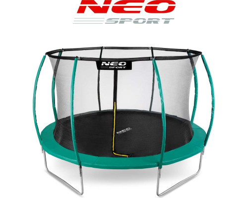 Батут Neo-Sport з внутрішньою сіткою 14,5 футів 435 см зелений