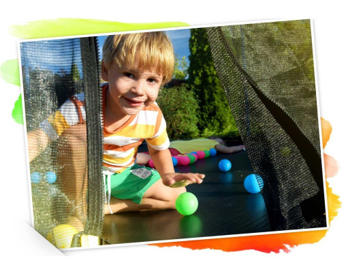 Батут Neo-Sport з внутрішньою сіткою 14,5 футів 435 см зелений