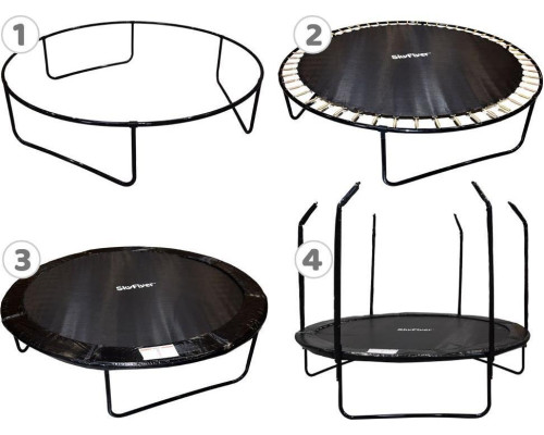 Батут SkyFlyer TR0034 з внутрішньою сіткою 10 футів 304 см чорний Батут SkyFlyer TR0034 з внутрішньою сіткою 10 футів 304 см чорний