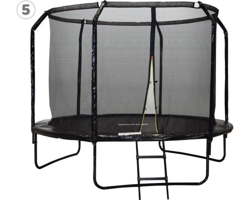Батут SkyFlyer TR0034 з внутрішньою сіткою 10 футів 304 см чорний Батут SkyFlyer TR0034 з внутрішньою сіткою 10 футів 304 см чорний